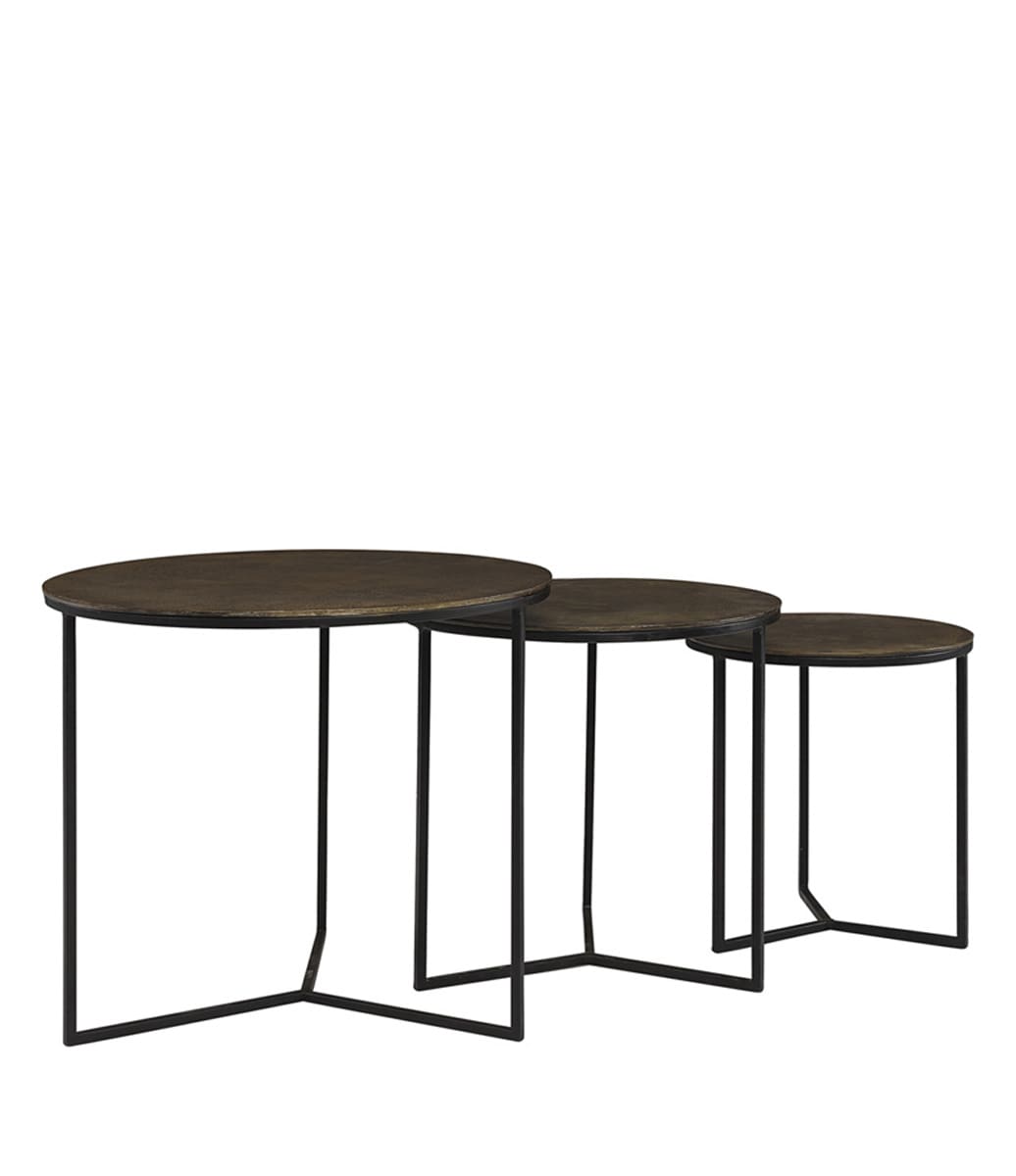 Artwood - JUNO 3-pack runda sidobord i metall