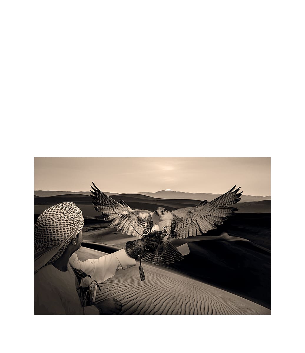 Artwood - ARABIAN HUNT - 150x100, Plexiglas