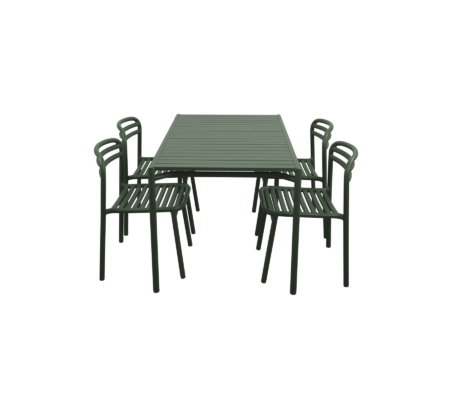 Cane-Line - Bliss matbord rekt. inkl. 4 stole