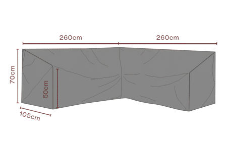Brafab - Möbelskydd hörnsoffa Svart - Andas