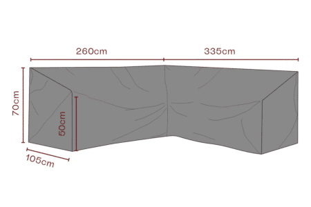 Brafab - Möbelskydd hörnsoffa Svart - Andas