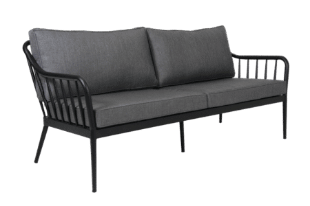 Brafab - Coleville 2,5-sits soffa Svart/grå