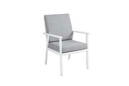 Brafab - Samvaro karmstol Vit/Pearl grey