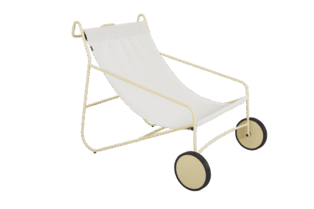 Brafab - Poul Chair loungefåtölj Lemon/Off-white