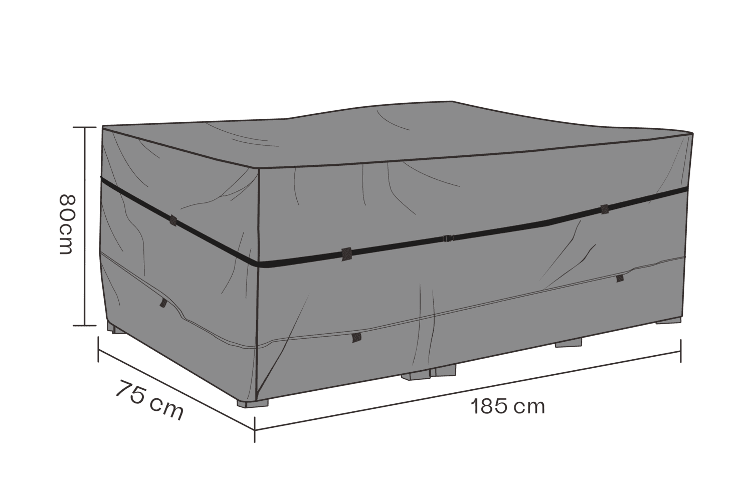 Brafab - Möbelskydd dynbox Svart - Andas