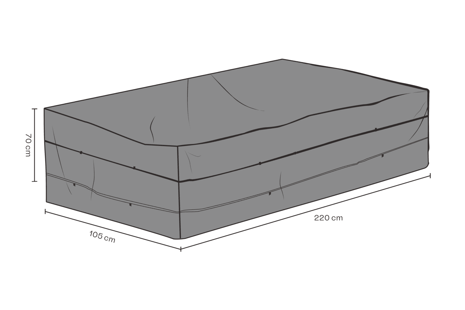 Brafab - Möbelskydd soffa Svart - Andas