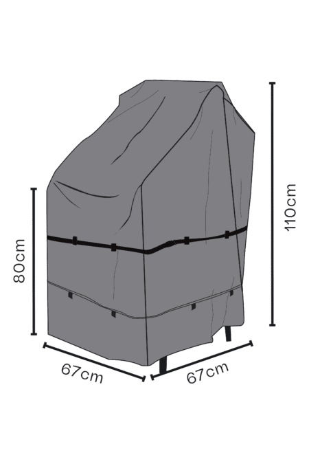 Brafab - Möbelskydd stapelstol Svart - Andas