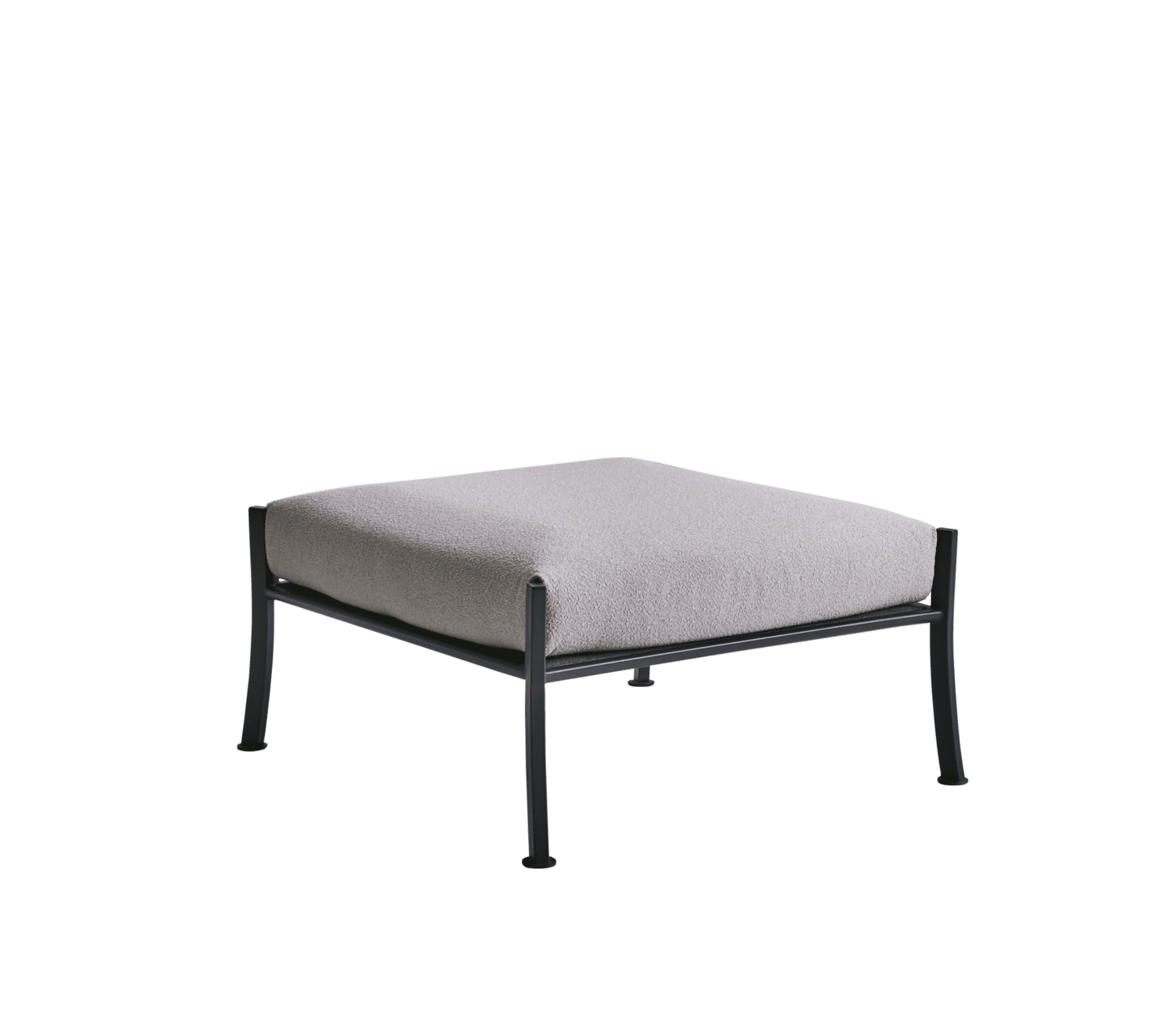 Brafab - Delux ottoman Black/Teddy Beige