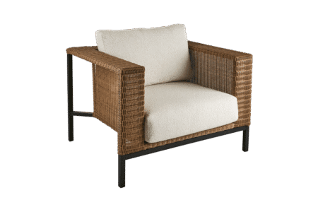 Brafab - Shell fåtölj Rustik/Teddy Rice