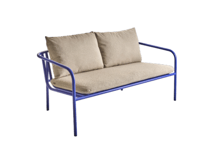 Brafab - Bendt 2-sitssoffa Indigo Blue/Teddy Beige