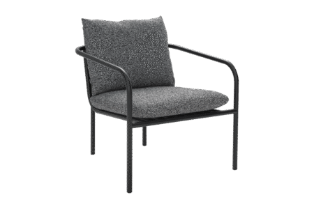 Brafab - Bendt fåtölj Svart/Teddy Ant