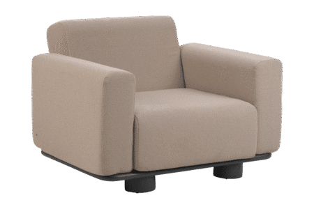 Brafab - Bolster fåtölj Antracit/Teddy Beige