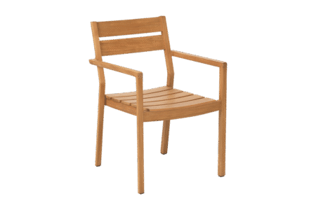 Brafab - Delia Teak karmstol Natur