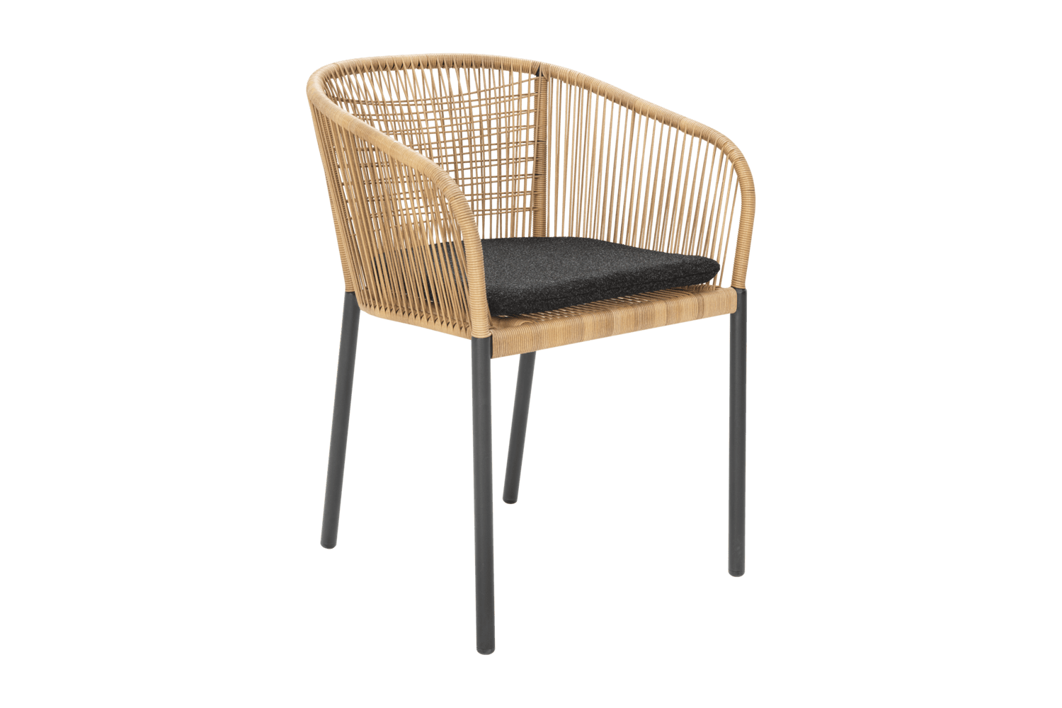 Brafab - Delta karmstol Antracit/Teddy Black
