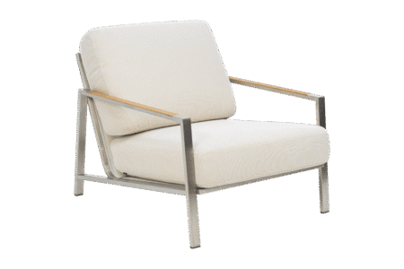 Brafab - Naos fåtölj Stainless Steel/Dot Beige