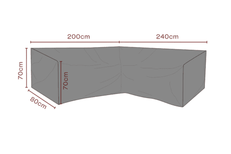 Brafab - Möbelskydd hörnsoffa Svart - Andas