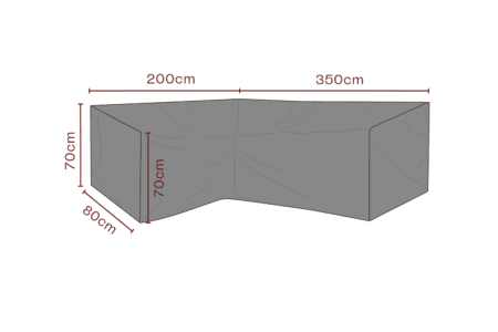 Brafab - Möbelskydd hörnsoffa Svart - Andas