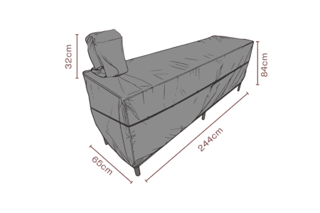 Brafab - Möbelskydd utekök Svart - Andas