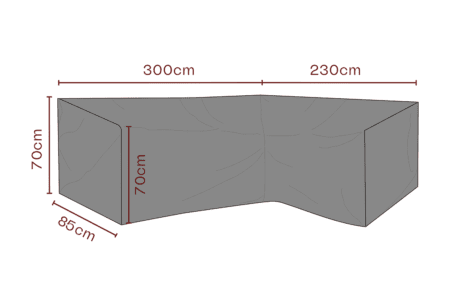 Brafab - Möbelskydd hörnsoffa Svart - Andas