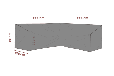 Brafab - Möbelskydd hörnsoffa Svart - Andas