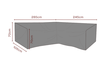 Brafab - Möbelskydd hörnsoffa Svart - Andas